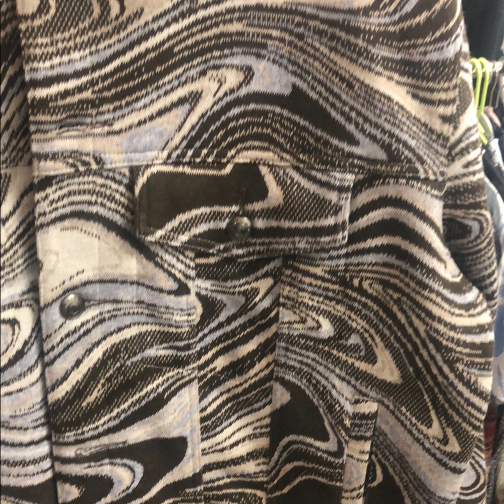 Twenty Montreal “Mocha Swirl”  Stretchy Trucker Jacket - Picture 3 of 5